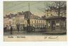 Carte-vue Porte d'Anvers, ancien point de passage entre Bruxelles et Molenbeek-Saint-Jean, 1904 (?).<br>