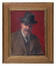 Edouard Voets, Autoportrait, huile sur toile, s.d.<br>