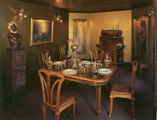 Paine Gillic Kracht vorm Eetkamer met korenaren / Collectie Gillion Crowet – Inventaris van het  roerend erfgoed